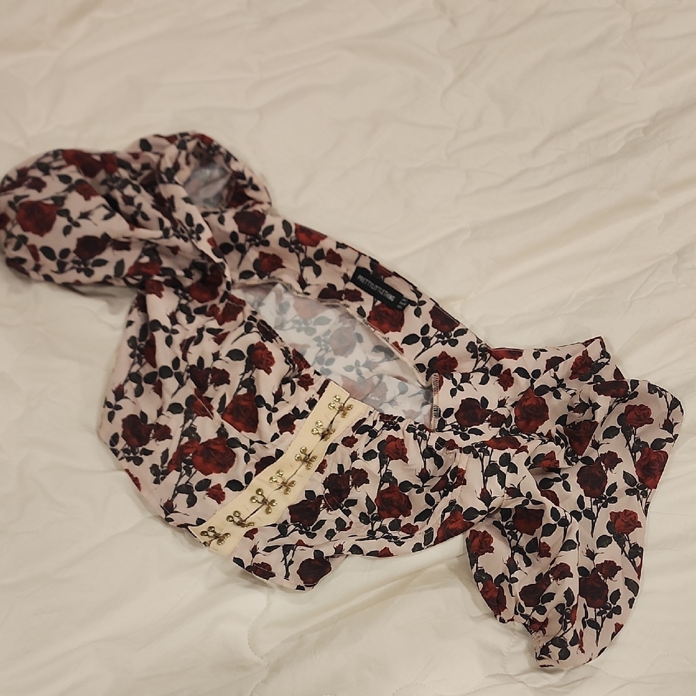 Floral Puff Sleeve Top